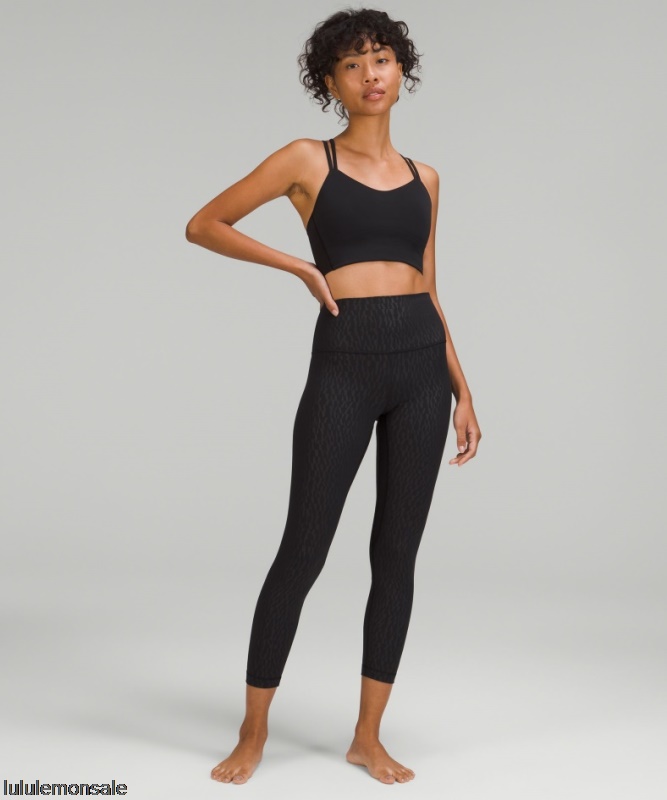 Lululemon Damen DELULU010 | Lululemon Deutschland Segment Emboss Black Align High-rise Hose 25